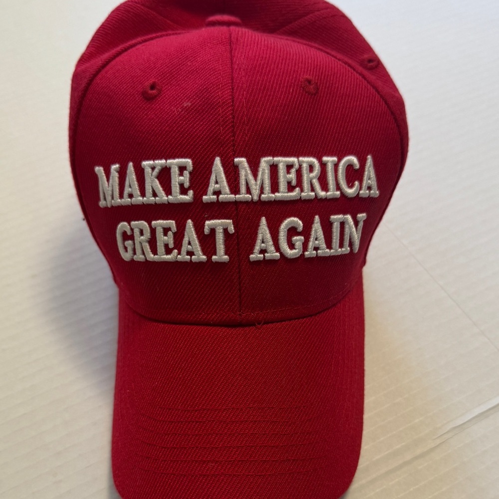 DC Red Cap with White Embroidery